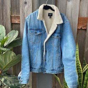 Forever 21 Sherpa Jean Jacket